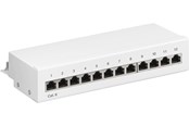 Nätverkskabel - Pro CAT 6 Mini/Desktop Patch Panel 12 Port white - Vit - 4040849620706