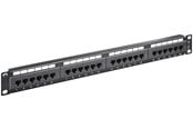 Nätverkskabel - Pro CAT 5e 19 inch (48.3 cm) Patch Panel 24 Port UTP - Svart - 0.4m - 4040849938658