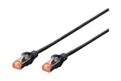 Nätverkskabel - DIGITUS Professional - Svart - 0.5m - DK-1644-005-BL-10