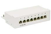 Systemtillbehör - Pro CAT 6 Mini/Desktop Patch Panel 8 Port white - ST - 4040849620690