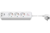 Strömkabel (extern) - Pro 3-way power strip with switch and 2 - 4040849412646