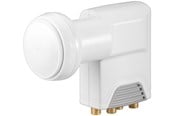Tillbehör (Fästen, uttag etc.) - Goobay Universal Quattro LNB white-grey - Digital SAT-LN - 4040849672712