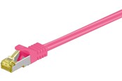 Nätverkskabel - Pro CAT 6A S/FTP (PiMF) 500 MHz with CAT 7 raw cable - Rosa - 10m - 4040849916410