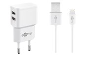 Övriga kablar - Pro Dual Apple Lightning charger set 2.4 A - 44979