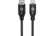 USB-kabel - Pro USB-C <-> Lightning - 0.5m - Svart - 4040849394287