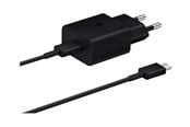 Mobile - Adapters & Chargers - Samsung 240V USB-C-laddare. 1m USB-C-kabel. Svart - EP-T1510XBEGEU