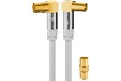 Antennkabel - Pro TV antenna cable (135 dB) 4x shielded 5 m - 4040849704222