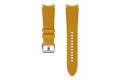 Andra mobiltillbehör - Samsung Watch Strap Hybrid Leather Band 20mm M/L - Mustard - ET-SHR89LYEGEU