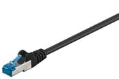 Nätverkskabel - Pro LAN CAT 6A S/FTP - Svart - 1m - 4040849936852