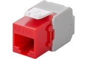 Nätverks tillbehör - Pro Keystone module RJ45 CAT 6A UTP red - 4040849906893