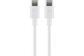 USB-kabel - Pro USB-C <-> USB-C - 0.5m - Vit - 4040849663154