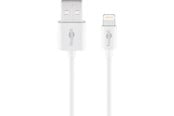 USB-kabel - Pro USB-A <-> Lightning - Vit - 1m - USB-A-Lightning-1m-W