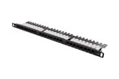 Nätverks tillbehör - Deltaco UTP Patchpanel 24xRJ45 Cat6 Krone-termin - FA-2380K-248-C6-0,5U