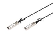 Nätverkskabel - DIGITUS 10G SFP+ DAC Cable - 0.5m - Svart - 0.5m - DN-81220