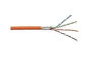 Nätverkskabel - DIGITUS CAT7 S-FTP Roh-Inst.kabel.100m - Orange - 1000m - DK-1743-VH-10