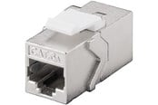 Nätverkskabel - Pro Keystone module RJ45 coupler CAT 6A STP - Silver - 4040849908668
