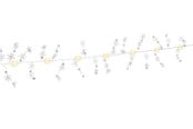 Lampor - Goobay Silver Wire String Light ''Snowflakes'' with 10 LEDs - 4040849579486