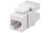 Nätverkskabel - Pro Keystone module RJ45 CAT 6 UTP 250 MHz - Vit - 4040849957406