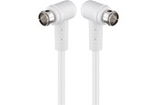 Antennkabel - Pro Angled SAT antenna cable (80 dB) 2x shielded 3.5m - 4040849673436