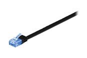 Nätverkskabel - Pro LAN CAT 6A U/UTP flat - Svart - 0.5m - 4040849963018