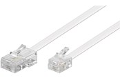 Nätverkskabel - Pro Modular telephone cable - Vit - 6m - 4040849930621