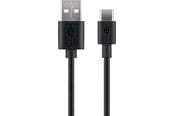 USB-kabel - Pro USB-A <-> USB-C - 0.5m - USB 2.0 - Svart - PUSB2.0-AC-BLK-0.5M