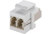 Nätverkskabel - Pro KeyStone fibre optic cable module - Vit - 4040849800009