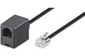 Nätverkskabel - Pro Modular telephone extension cable - Svart - 3m - 4040849682599