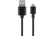 USB-kabel - Pro USB-A <-> USB Micro-B - 2m - Svart - 4040849386602
