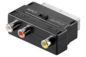 Displaykabel - Pro SCART to composite audio/video adapter IN/OUT - 4040849501227