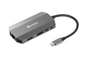 Dockning - Sandberg USB-C 6-in1 Travel Dock - 136-33