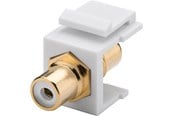 Nätverkskabel - Pro Keystone Cinch/RCA module - Vit - 0cm - 4040849796760