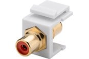 Nätverkskabel - Pro Keystone Cinch/RCA module - Röd - 0cm - 4040849796692