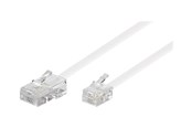 Nätverkskabel - Pro Modular telephone cable - Vit - 3m - 93061