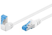Nätverkskabel - Pro LAN CAT 6A S/FTP 90° - Vit - 2m - 4040849515651