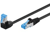 Nätverkskabel - Pro LAN CAT 6A U/UTP 90° - Svart - 3m - 4040849515590