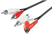 Ljudkabel - Pro Stereo connector cable RCA with passthrough - 4040849502149