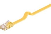 Nätverkskabel - Pro LAN CAT 6 Flat U/UTP - Gul - 1m - 4040849964084