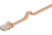 Nätverkskabel - Pro LAN CAT 6 Flat U/UTP - Brun - 1m - 4040849958823