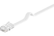 Nätverkskabel - Pro LAN CAT 6 Flat U/UTP - Vit - 1m - 4040849951923