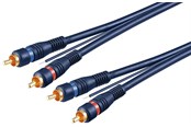 Ljudkabel - Pro Car HiFi stereo RCA connector cable double shielded - 4040849501753