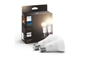 Smarta Hem - Philips Hue White A60 E27 806 Lumen - 2-Pack - 929001821623