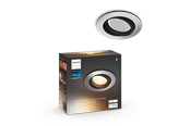 Smarta Hem - Philips Hue Milliskin Infälld Spotlight Rund - Aluminium - 929003810801