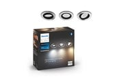 Smarta Hem - Philips Hue Milliskin Infälld Spotlight Rund - Aluminium - 3-Pack - 929003810901