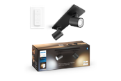 Smarta Hem - Philips Hue Runner Dubbel Spotlight - Svart - Med Dimmer Switch - 929003811801