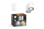 Smarta Hem - Philips Hue Pillar Dubbel Spotlight - Vit - Med Dimmer Switch - 929003811501