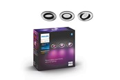 Smarta Hem - Philips Hue Centura Infälld Spotlight Rund - Aluminium - 3-Pack - 929003809301