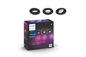 Smarta Hem - Philips Hue Centura Infälld Spotlight Rund - Svart - 3-Pack - 929003809501