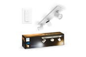 Smarta Hem - Philips Hue Runner Trippel Spotlight - Vit - Med Dimmer Switch - 929003812101