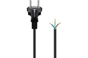 Strömkabel (extern) - Pro Safety plug cord for assembly 2 m black - 4040849947018
